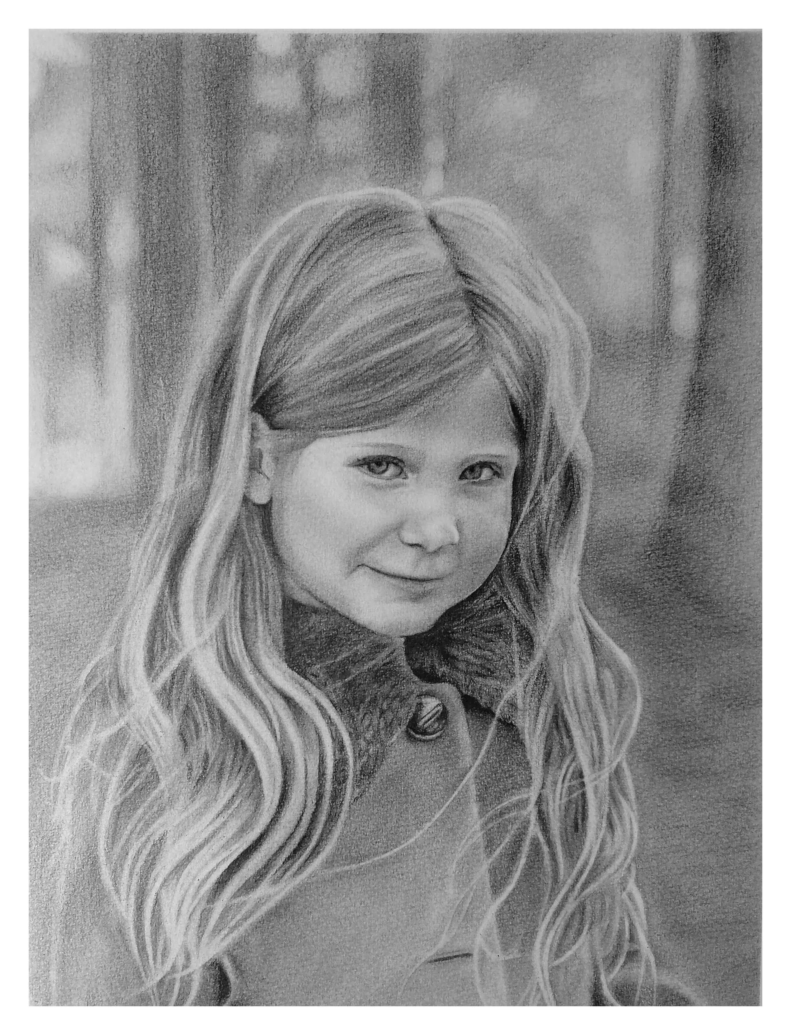Portrait - Pencil on Aquarelle paper