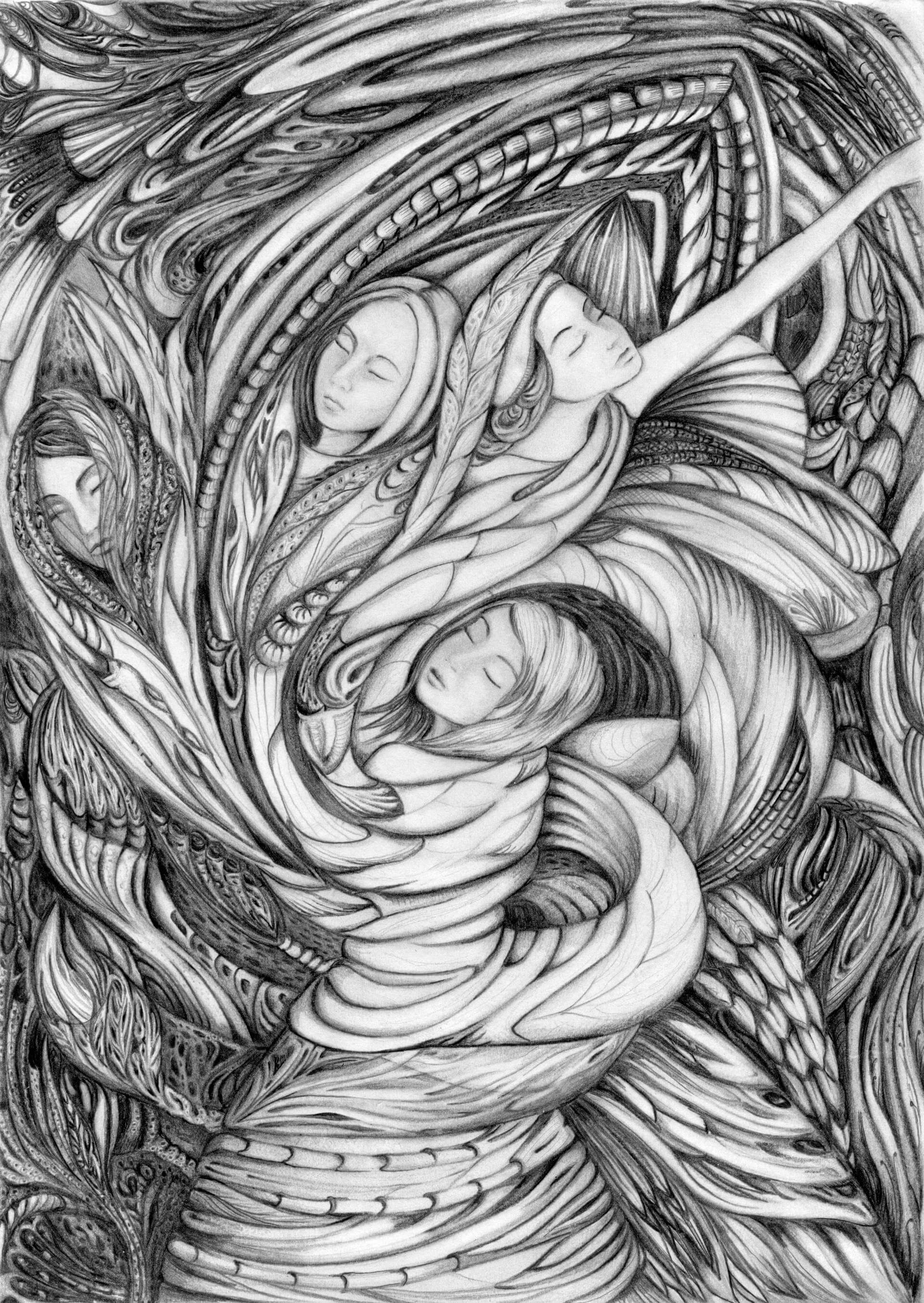 Abstract - Pencil on paper